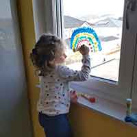 Kindergartenkinder im Frühjahr 2020 im Homeoffice :)