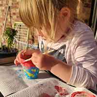Kindergartenkinder im Frühjahr 2020 im Homeoffice :)